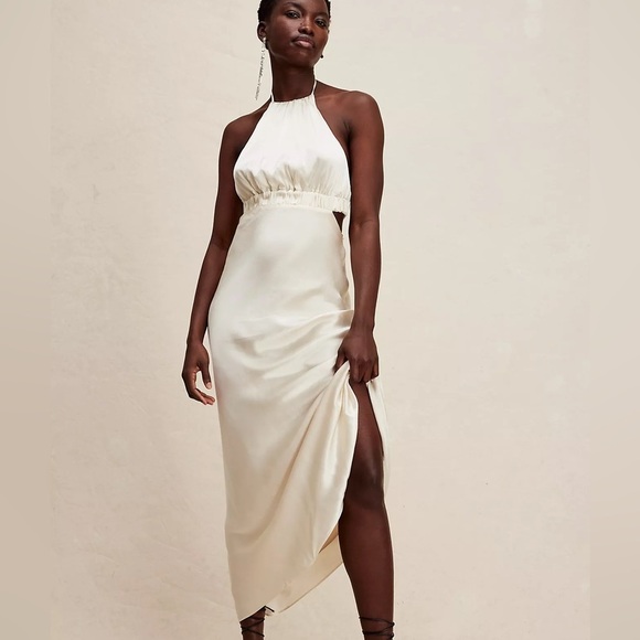 white knit halter dress Edikted Womens Adrian Knit Halter Mini Dress